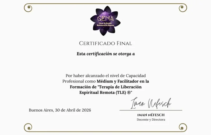 Certificado en Formación de Mediumnidad